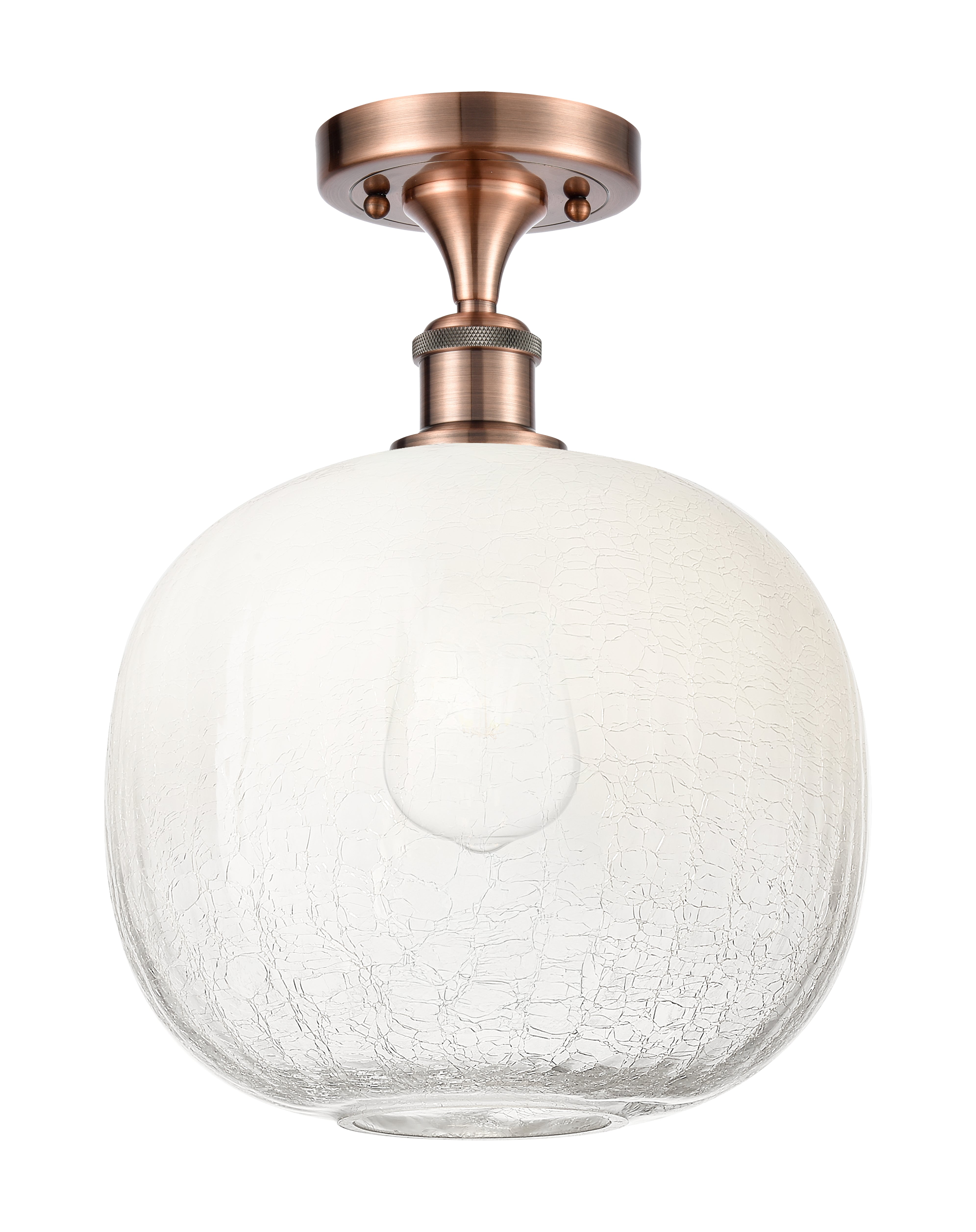 Ballston Semi-Flush Mount Satin Nickel