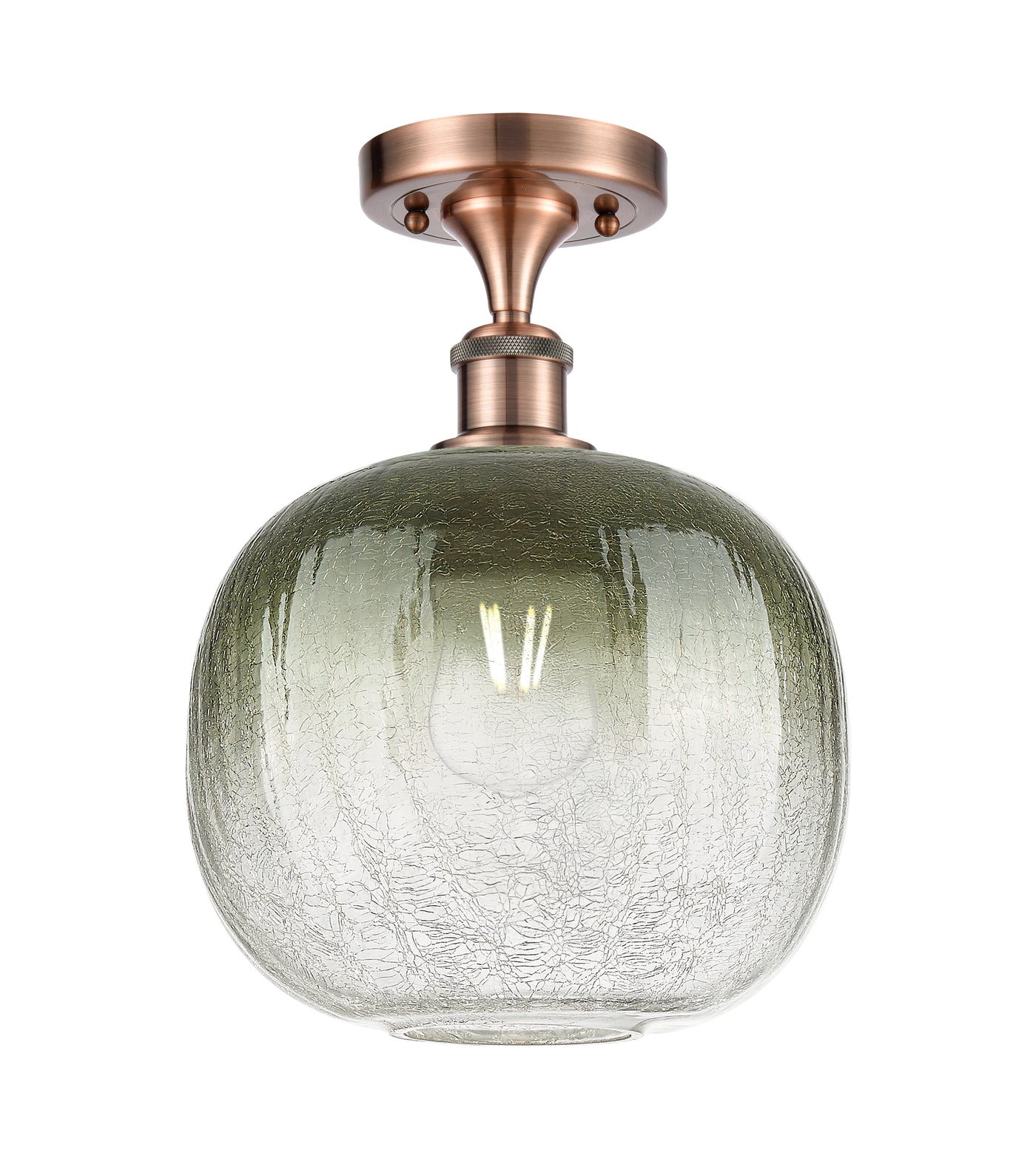 Ballston Semi-Flush Mount Satin Nickel