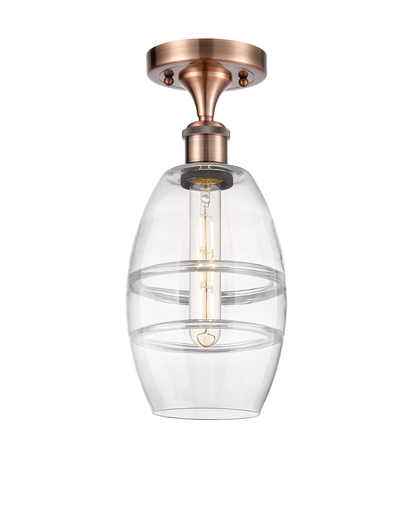 Ballston Semi-Flush Mount White Chrome