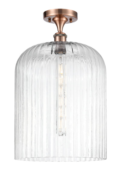 Ballston Semi-Flush Mount White Chrome