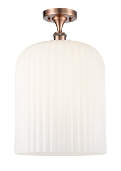 Ballston Semi-Flush Mount White Chrome