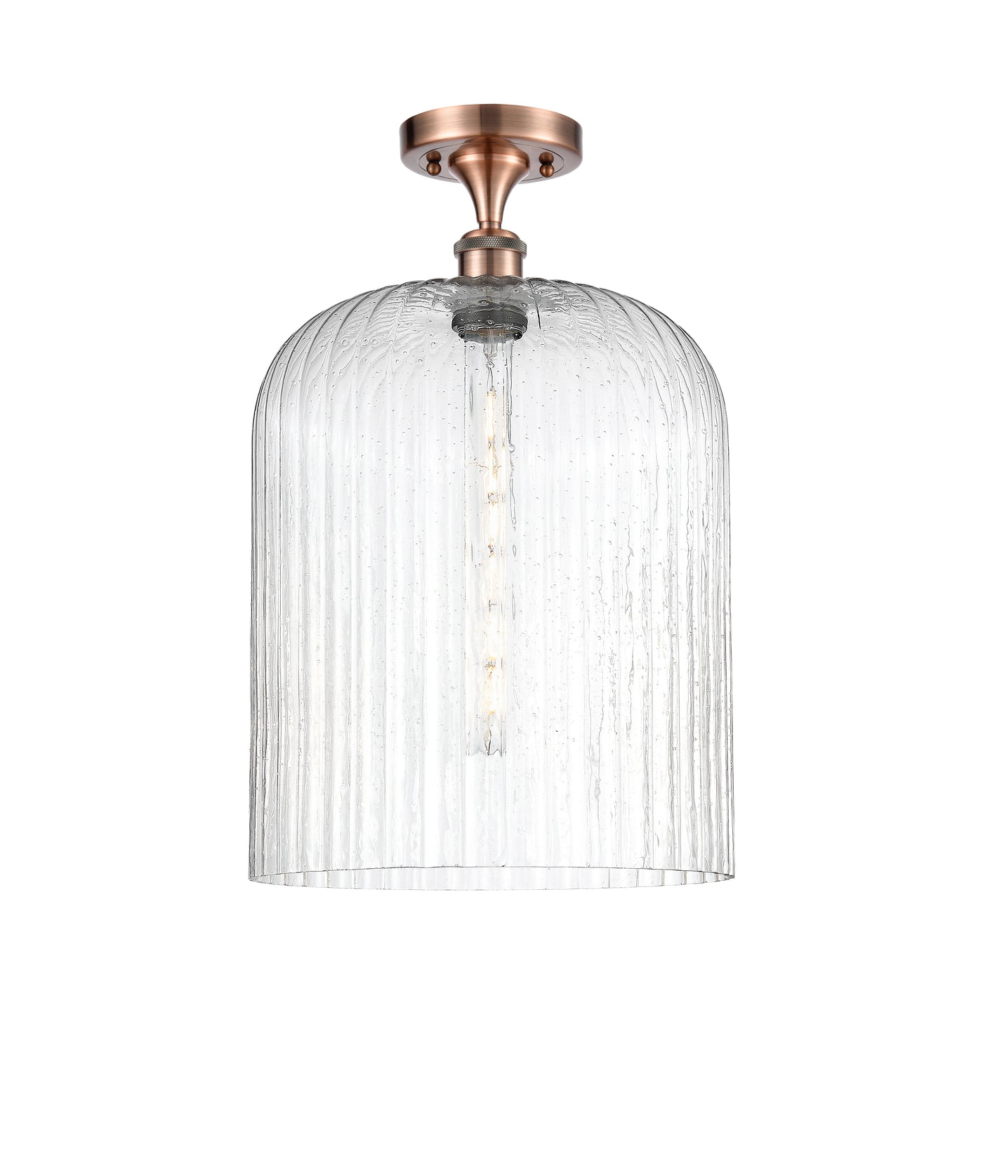 Ballston Semi-Flush Mount White Chrome