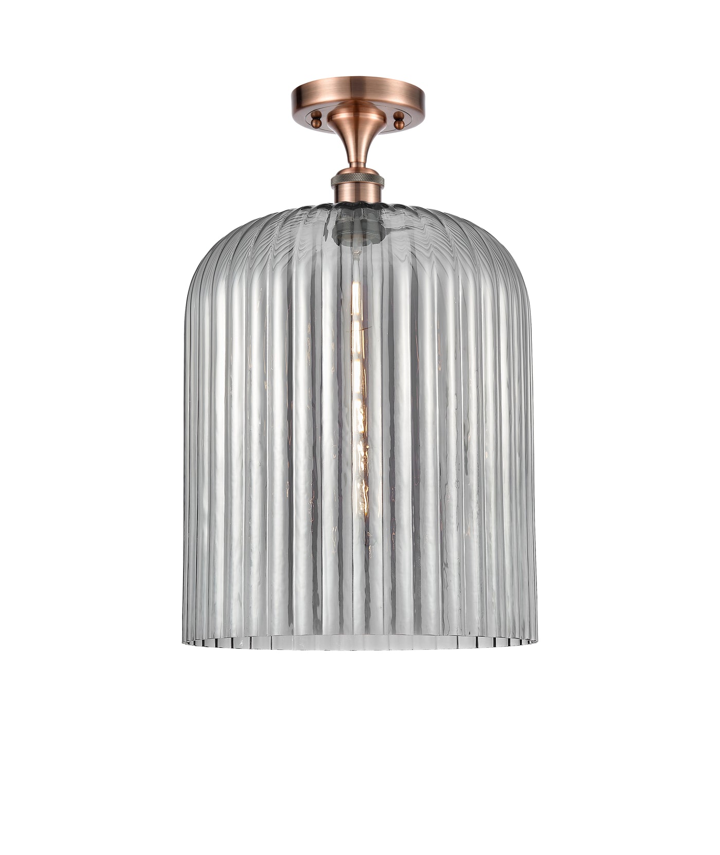 Ballston Semi-Flush Mount White Chrome