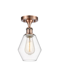 Ballston Semi-Flush Mount 6 Lights Cast Brass