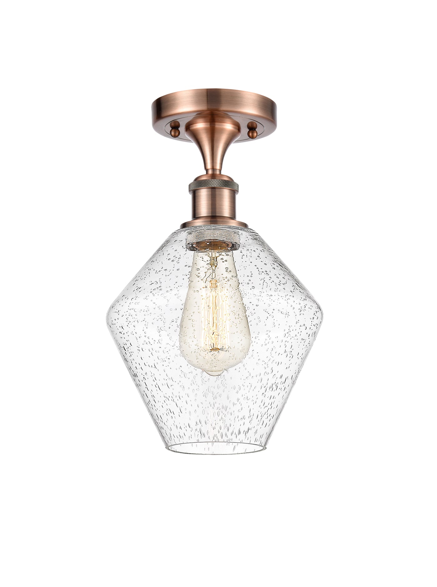 Ballston Semi-Flush Mount White Chrome