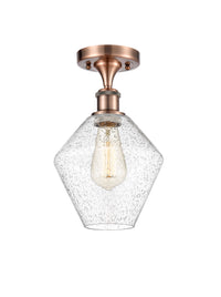 Ballston Semi-Flush Mount White Chrome