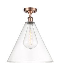 Ballston Semi-Flush Mount White Chrome