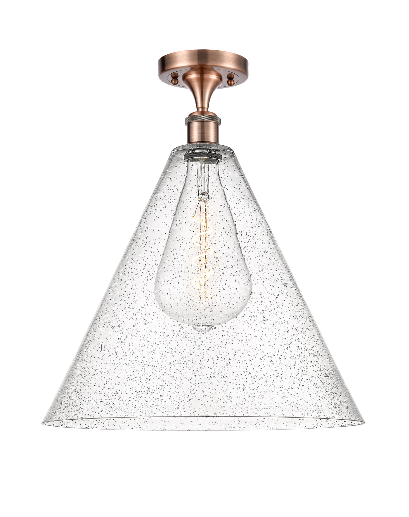 Ballston Semi-Flush Mount White Chrome