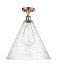 Ballston Semi-Flush Mount White Chrome