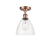 Ballston Semi-Flush Mount Seedy Glass