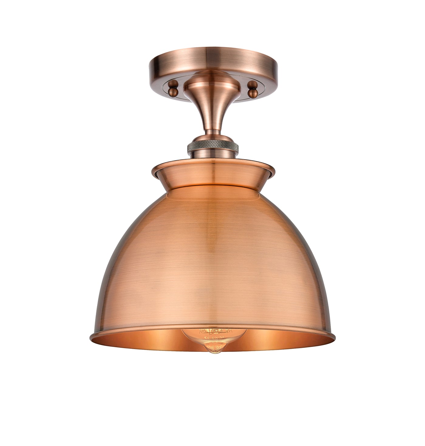Ballston Semi-Flush Mount White Chrome