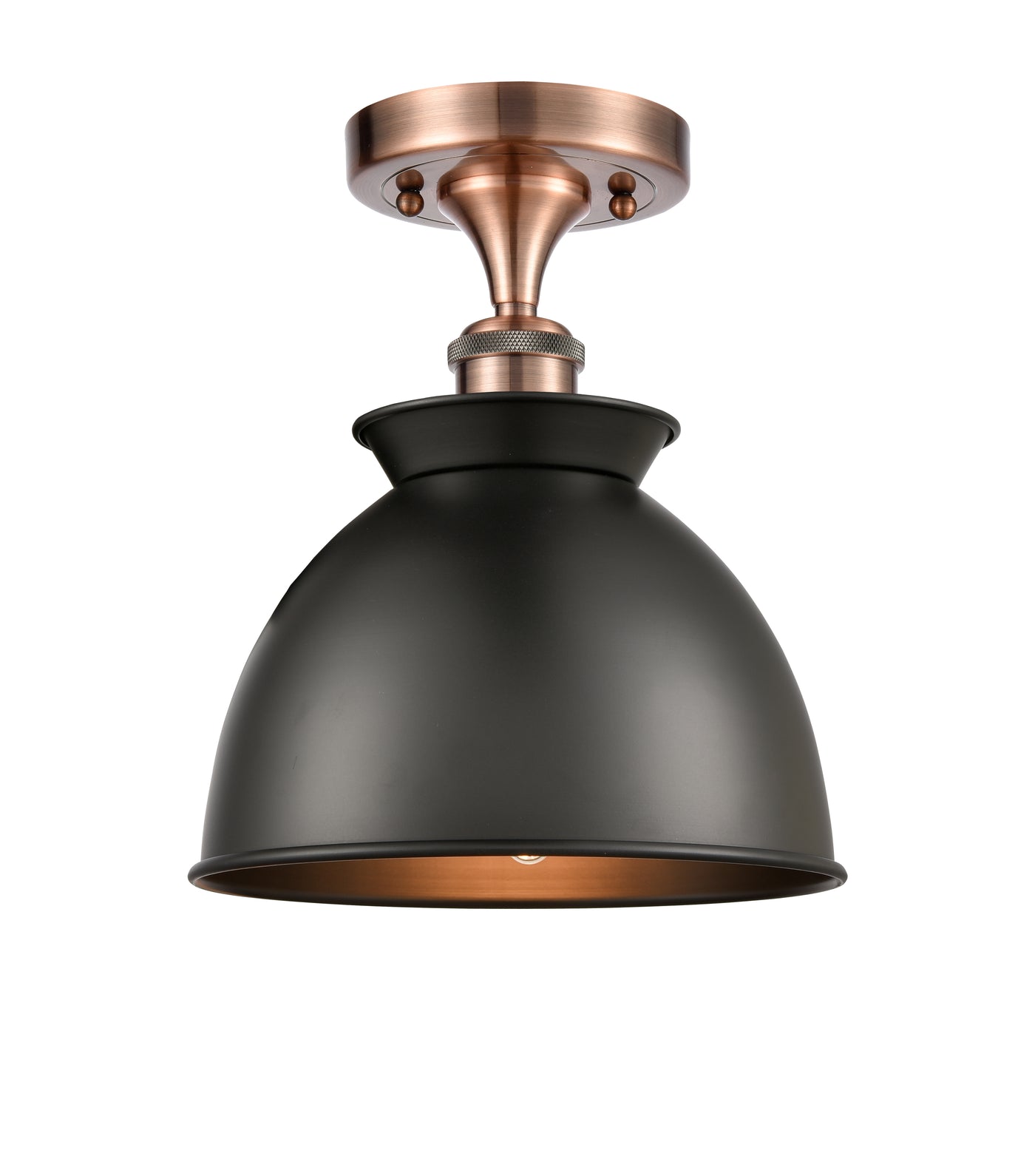 Ballston Semi-Flush Mount White Chrome