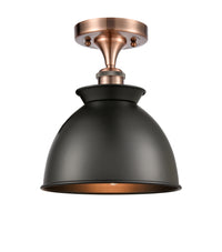 Ballston Semi-Flush Mount White Chrome