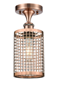 Ballston Semi-Flush Mount Polished Nickel