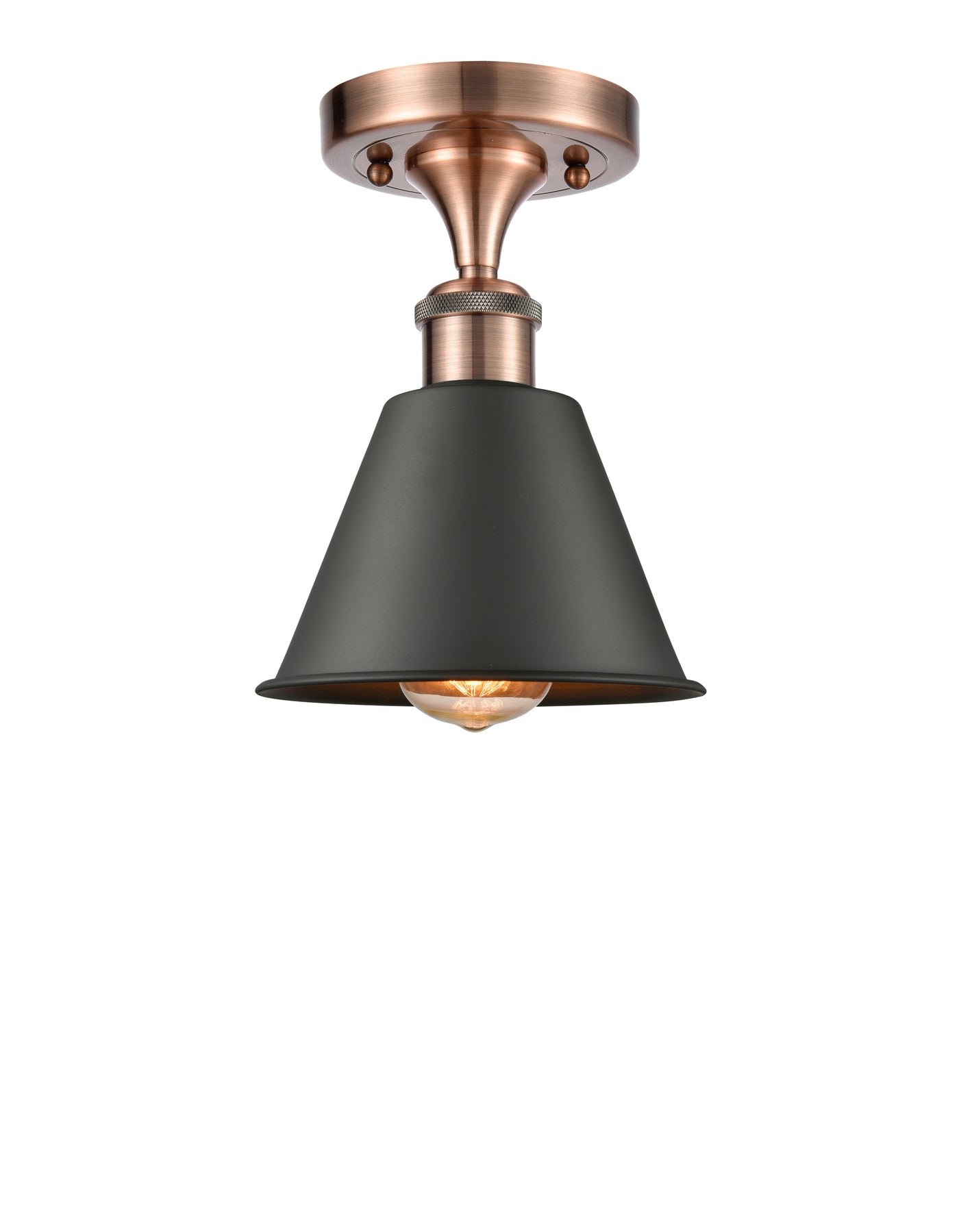 Ballston Semi-Flush Mount Cast Brass Steel