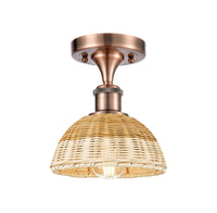 Ballston Semi-Flush Mount Brushed Satin Nickel