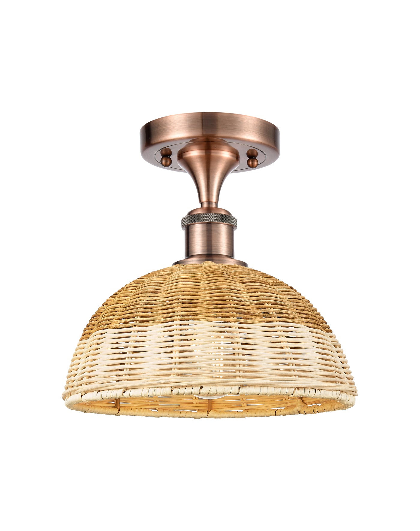 Ballston Semi-Flush Mount Brushed Satin Nickel