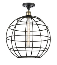 Ballston Semi-Flush Mount Satin Nickel