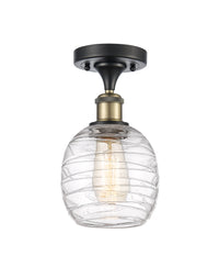 Ballston Semi-Flush Mount White Chrome