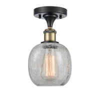 Ballston Semi-Flush Mount Satin Nickel 8 Inch
