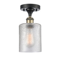Ballston Semi-Flush Mount White Chrome