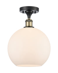 Ballston Semi-Flush Mount White Chrome
