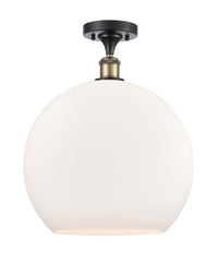 Ballston Semi-Flush Mount White Finish