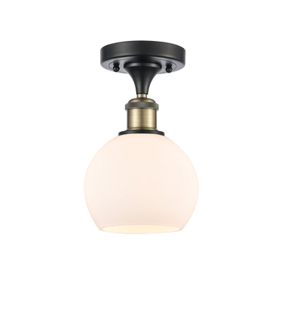 Ballston Semi-Flush Mount White Chrome