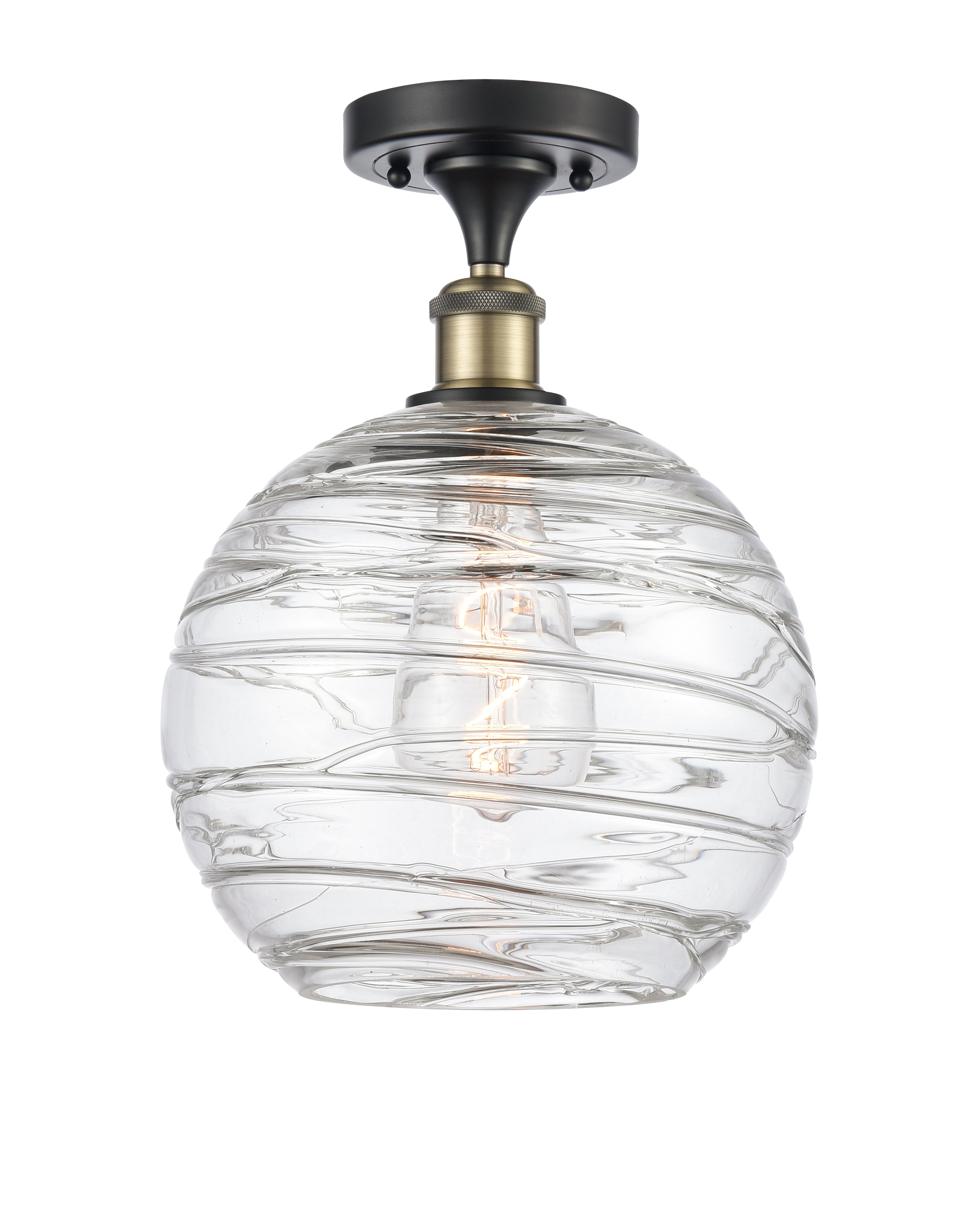 Ballston Semi-Flush Mount White Finish