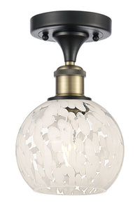 Ballston Semi-Flush Mount White Polished