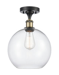 Ballston Semi-Flush Mount White Chrome