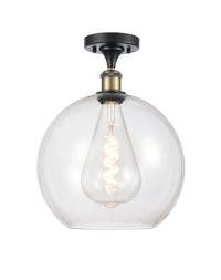 Ballston Semi-Flush Mount White Chrome