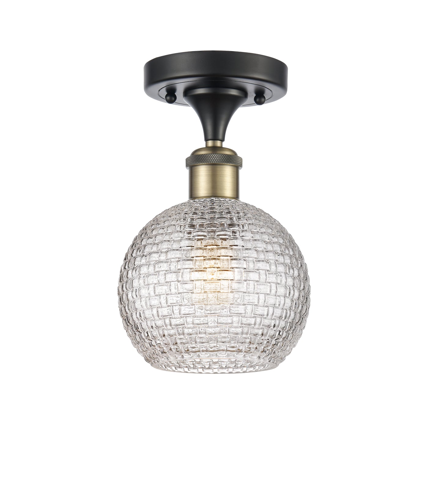 Ballston Semi-Flush Mount White Finish