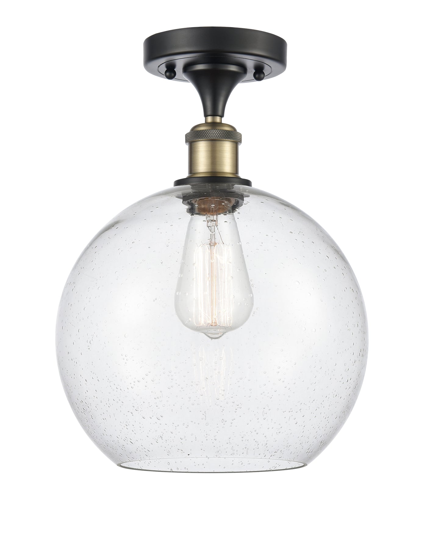 Ballston Semi-Flush Mount White Chrome