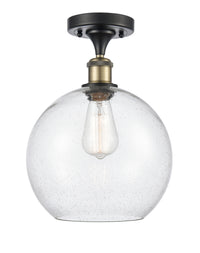 Ballston Semi-Flush Mount White Chrome Finish
