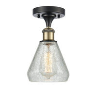 Ballston Semi-Flush Mount White Finish