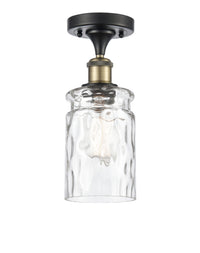 Ballston Semi-Flush Mount White Chrome