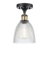 Ballston Semi-Flush Mount White Chrome