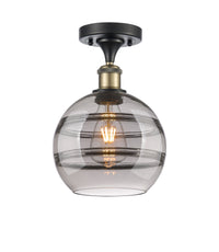 Ballston Semi-Flush Mount White Chrome