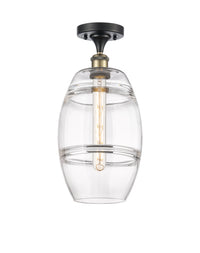 Ballston Semi-Flush Mount Cast Brass White