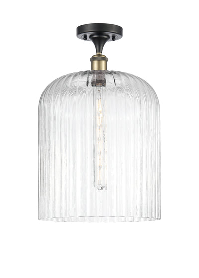 Ballston Semi-Flush Mount White Chrome