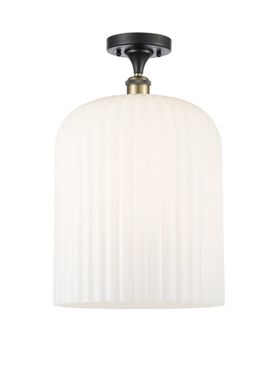 Ballston Semi-Flush Mount White Chrome
