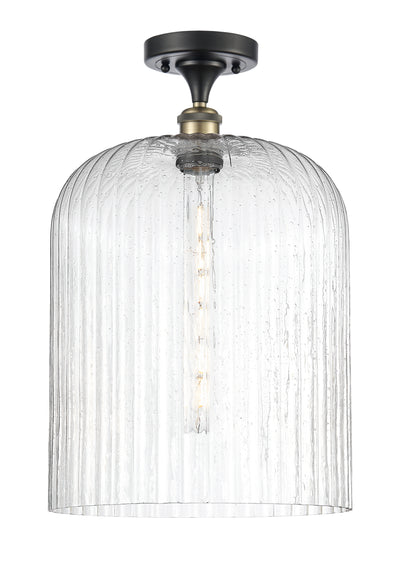 Ballston Semi-Flush Mount White Chrome