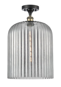Ballston Semi-Flush Mount White Chrome