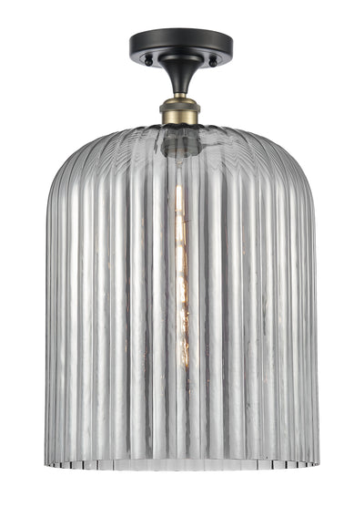 Ballston Semi-Flush Mount White Chrome