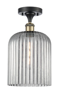 Ballston Semi-Flush Mount White Chrome