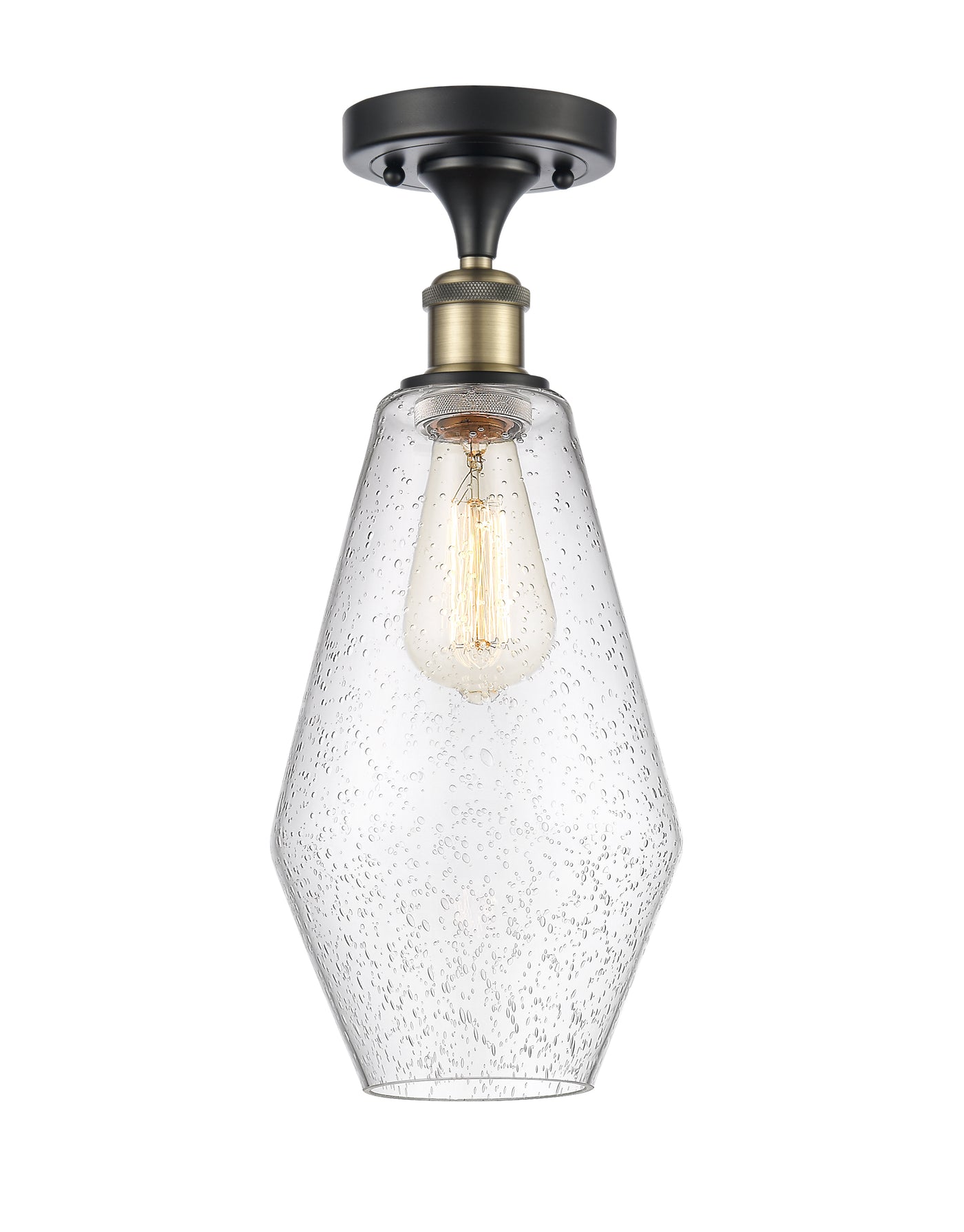 Ballston Semi-Flush Mount White Chrome