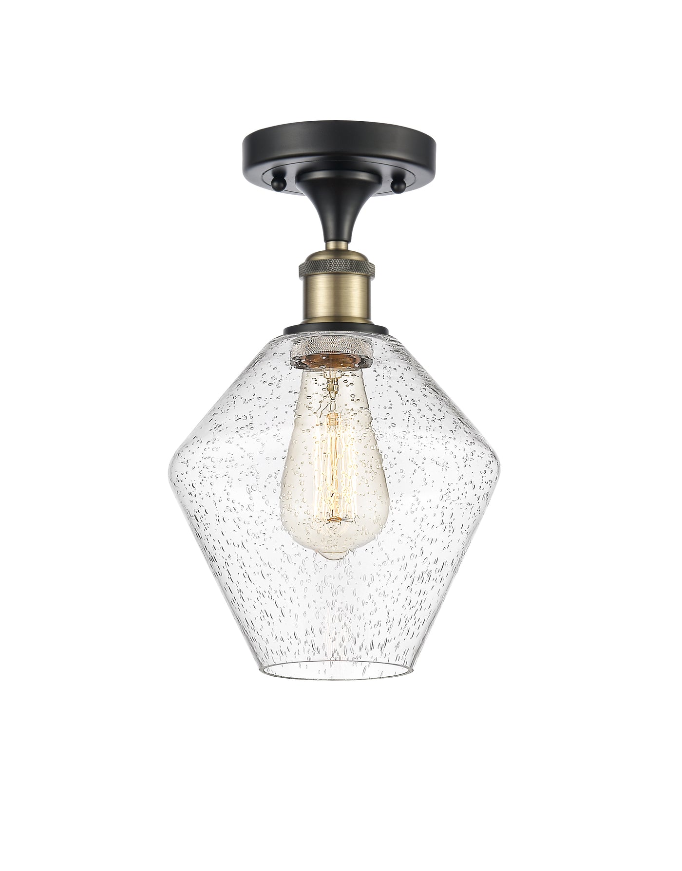 Ballston Semi-Flush Mount White Chrome