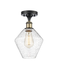 Ballston Semi-Flush Mount White Chrome