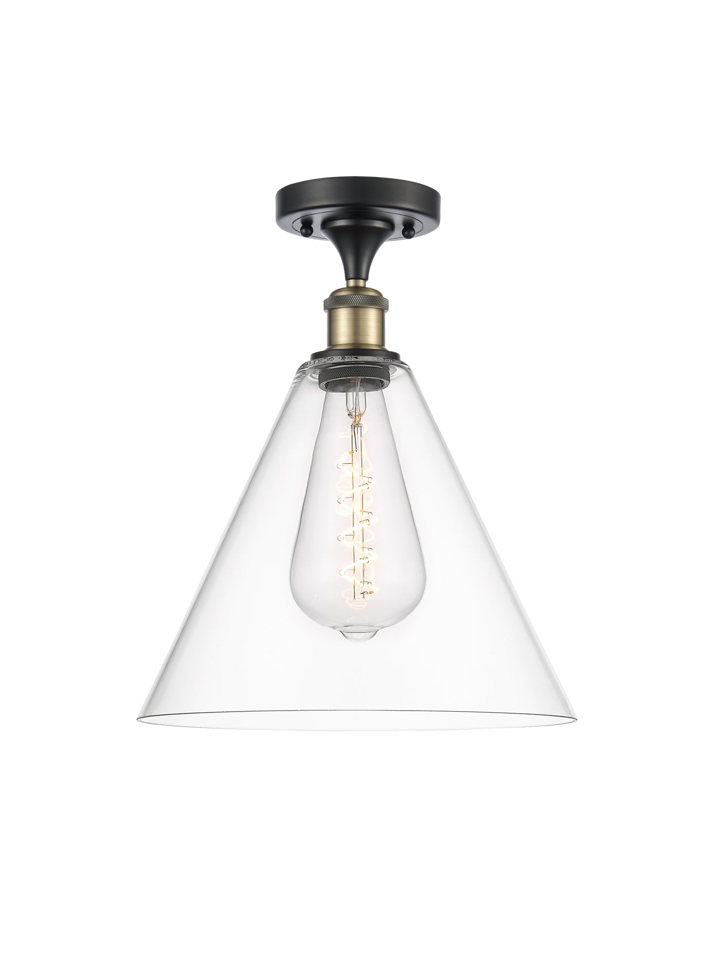 Ballston Semi-Flush Mount Chrome Finish
